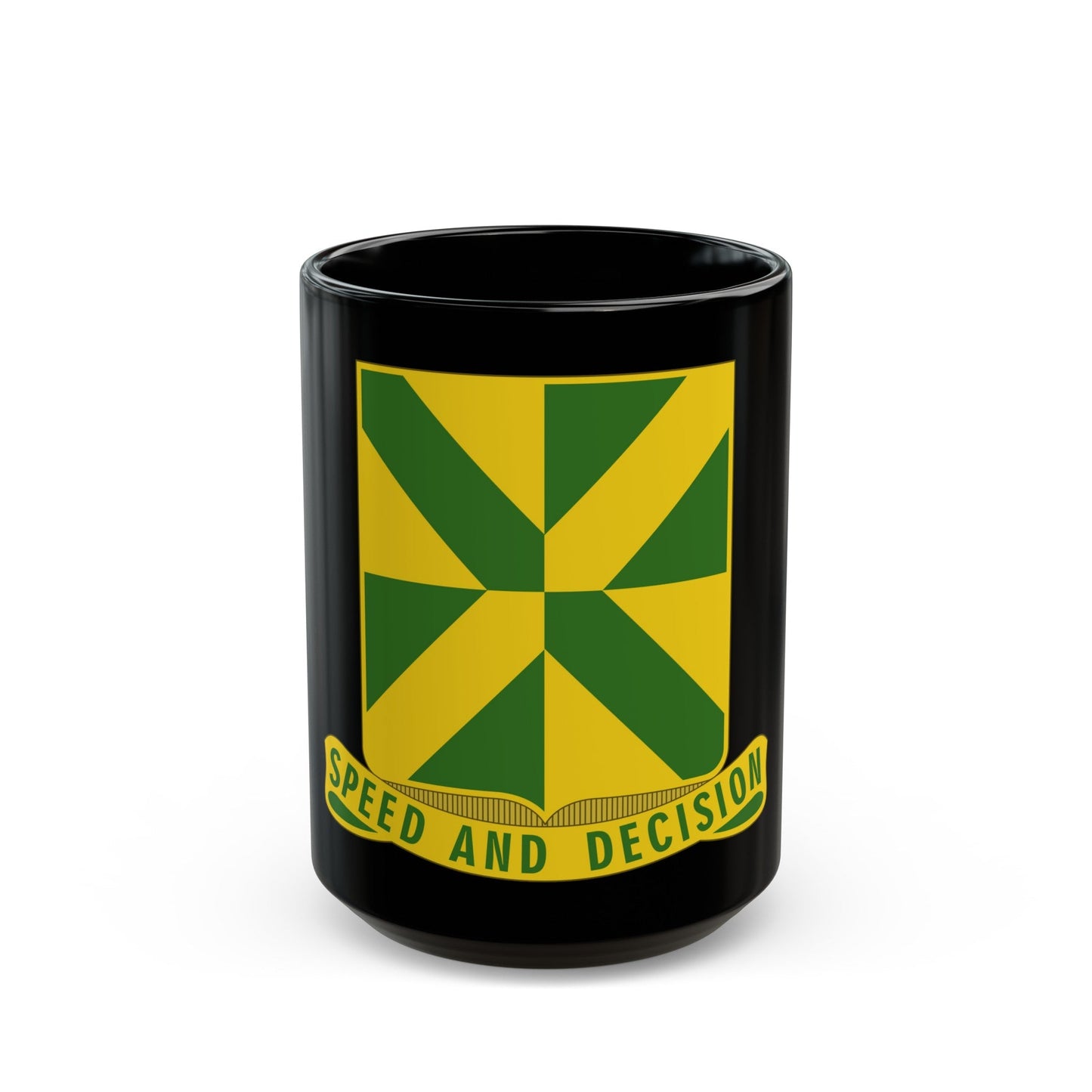 113 Tank Battalion (U.S. Army) Black Coffee Mug-15oz-The Sticker Space