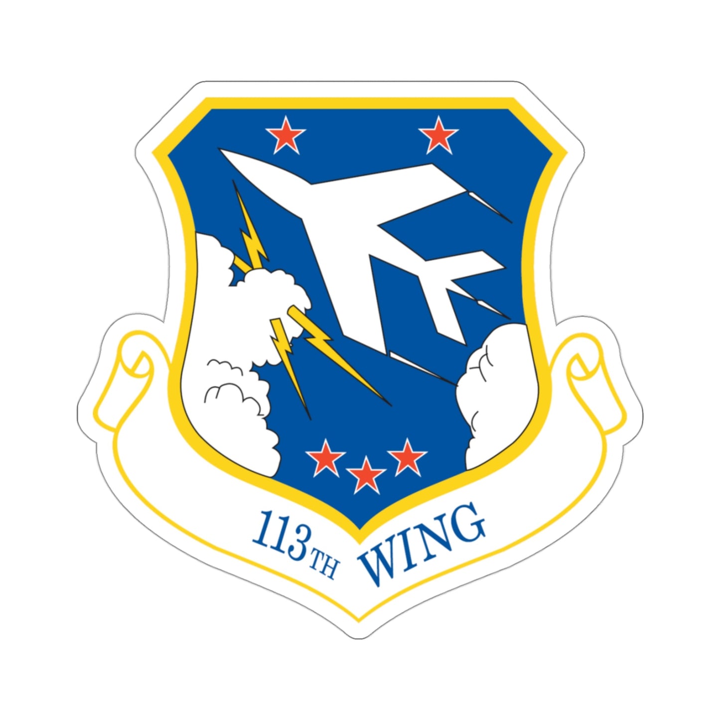 113th Wing (U.S. Air Force) STICKER Vinyl Die-Cut Decal-3 Inch-The Sticker Space