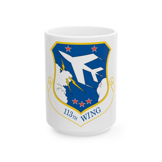 113th Wing (U.S. Air Force) White Coffee Mug-15oz-The Sticker Space