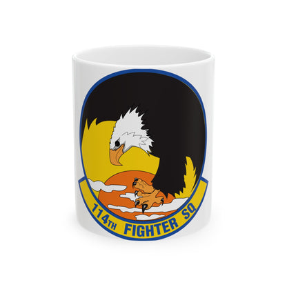 114 Fighter Squadron (U.S. Air Force) White Coffee Mug-11oz-The Sticker Space