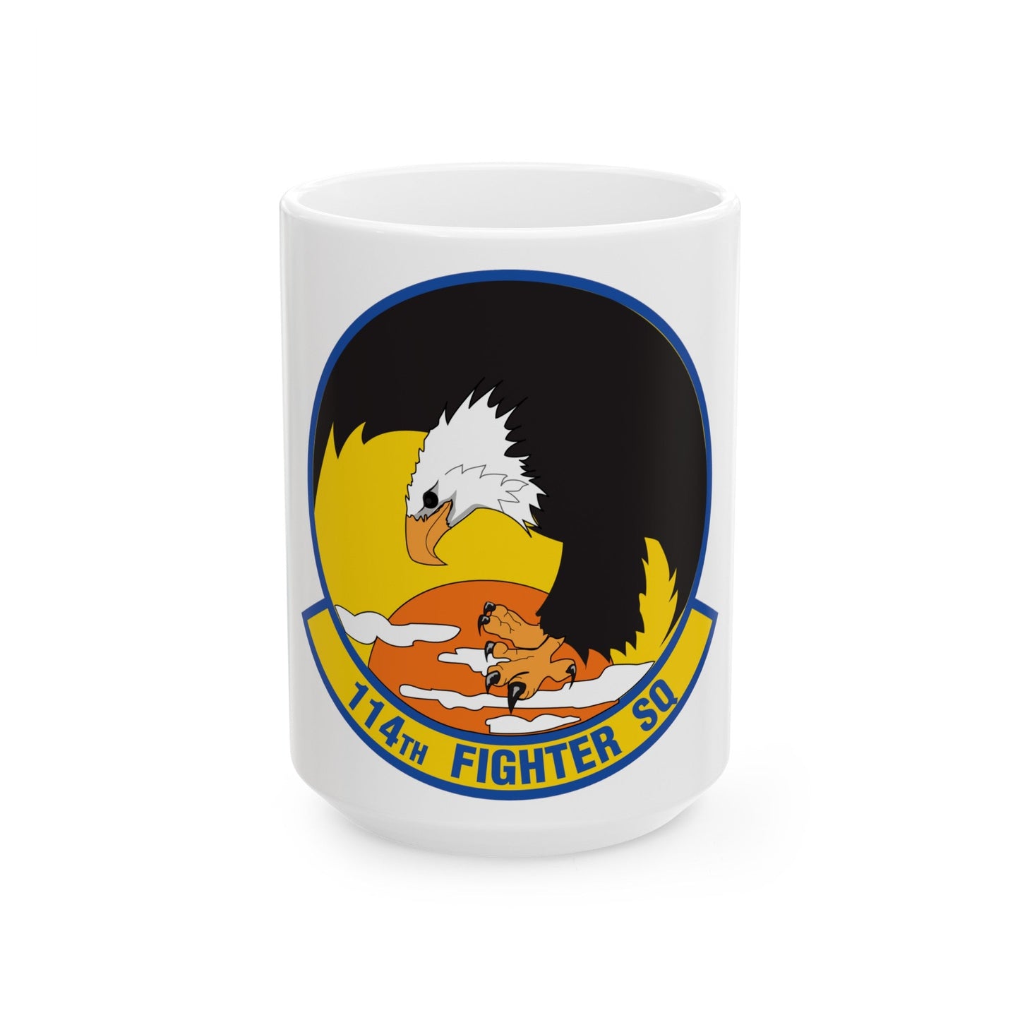 114 Fighter Squadron (U.S. Air Force) White Coffee Mug-15oz-The Sticker Space