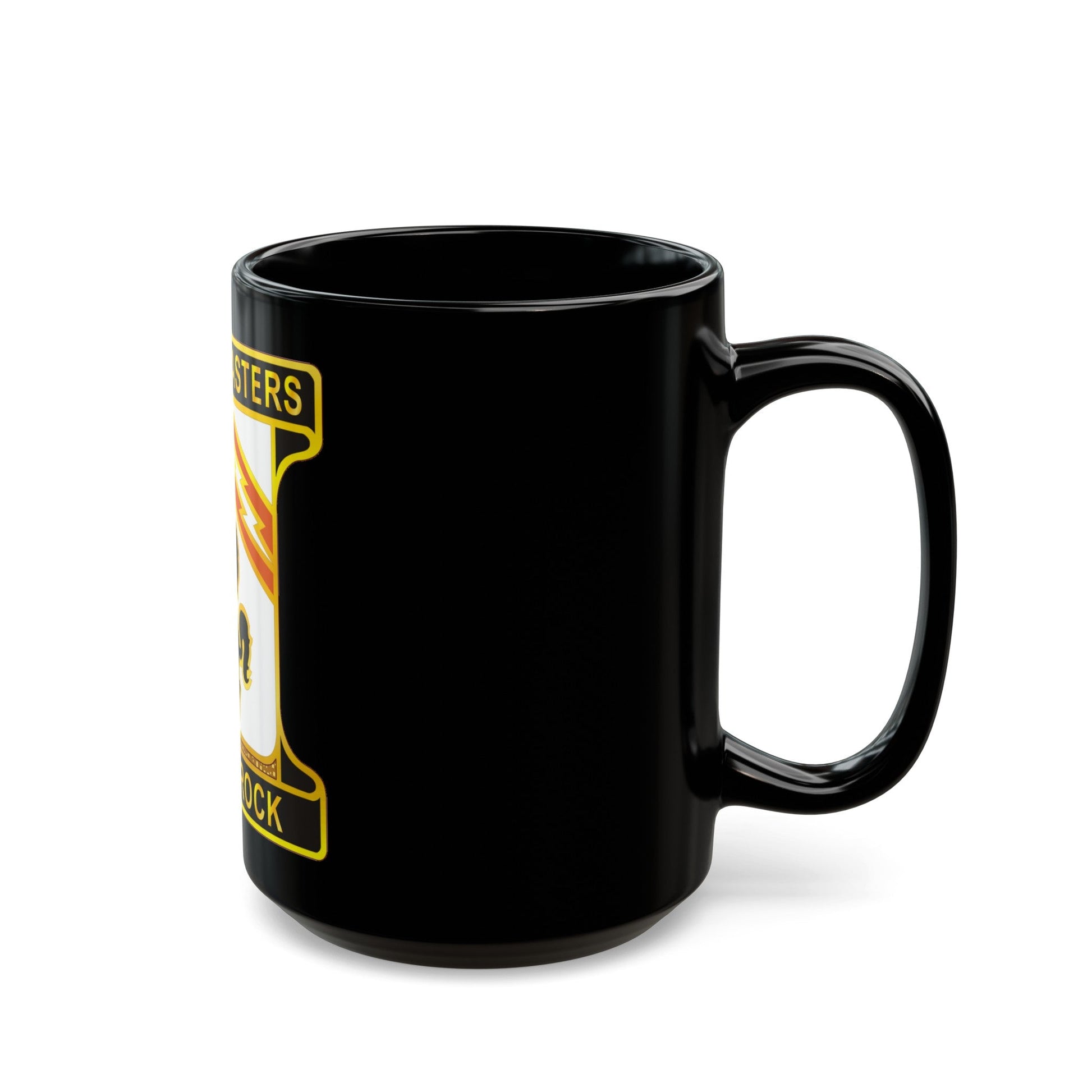 114 Signal Battalion (U.S. Army) Black Coffee Mug-The Sticker Space