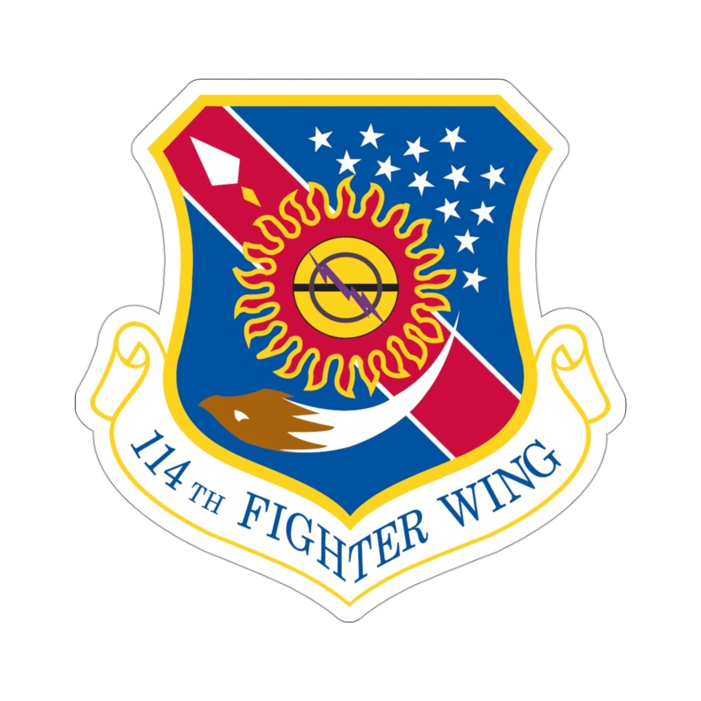 114th Fighter Wing (U.S. Air Force) STICKER Vinyl Die-Cut Decal-3 Inch-The Sticker Space