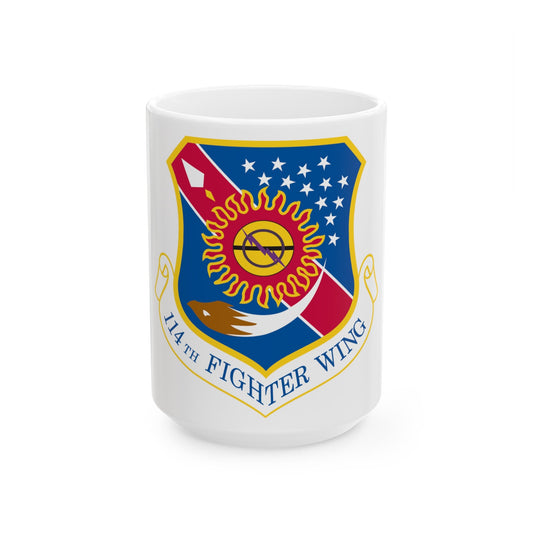 114th Fighter Wing (U.S. Air Force) White Coffee Mug-15oz-The Sticker Space
