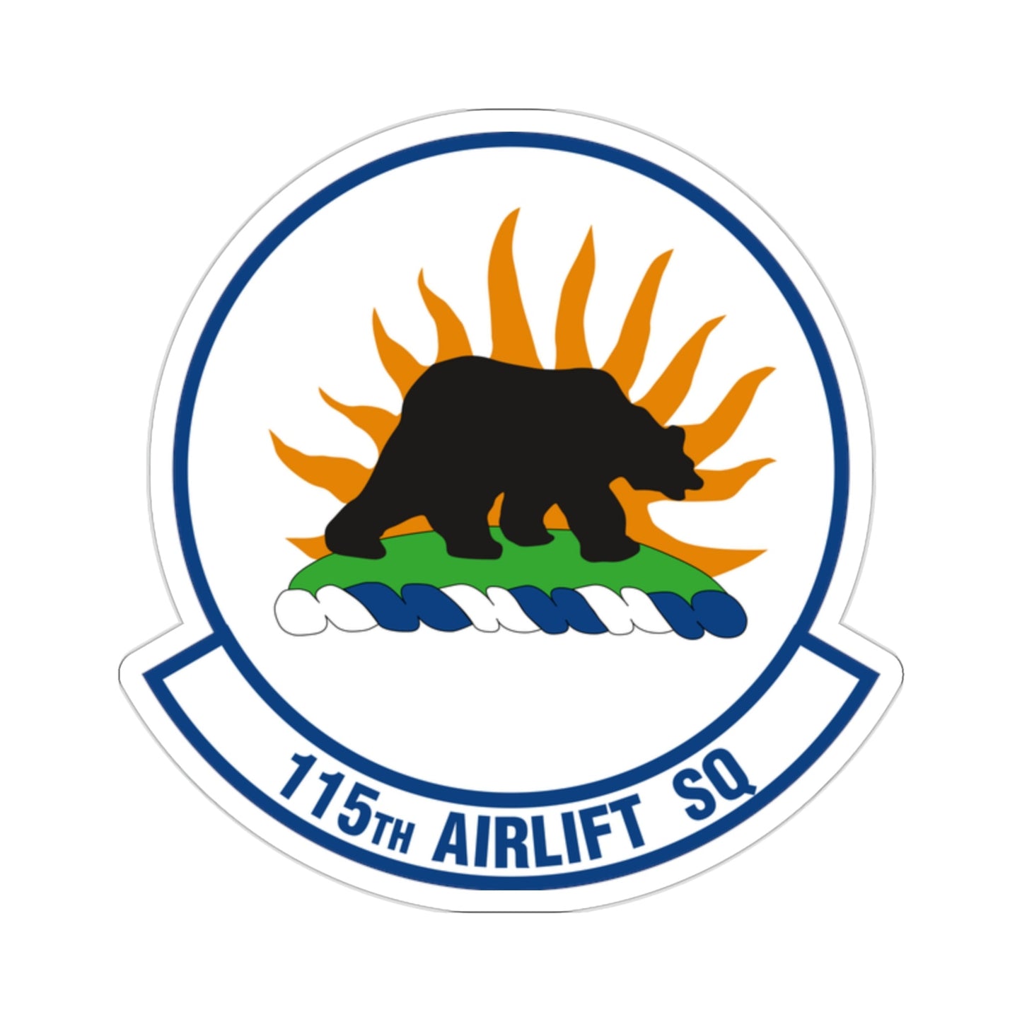 115 Airlift Squadron (U.S. Air Force) STICKER Vinyl Die-Cut Decal-2 Inch-The Sticker Space