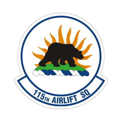 115 Airlift Squadron (U.S. Air Force) STICKER Vinyl Die-Cut Decal-3 Inch-The Sticker Space