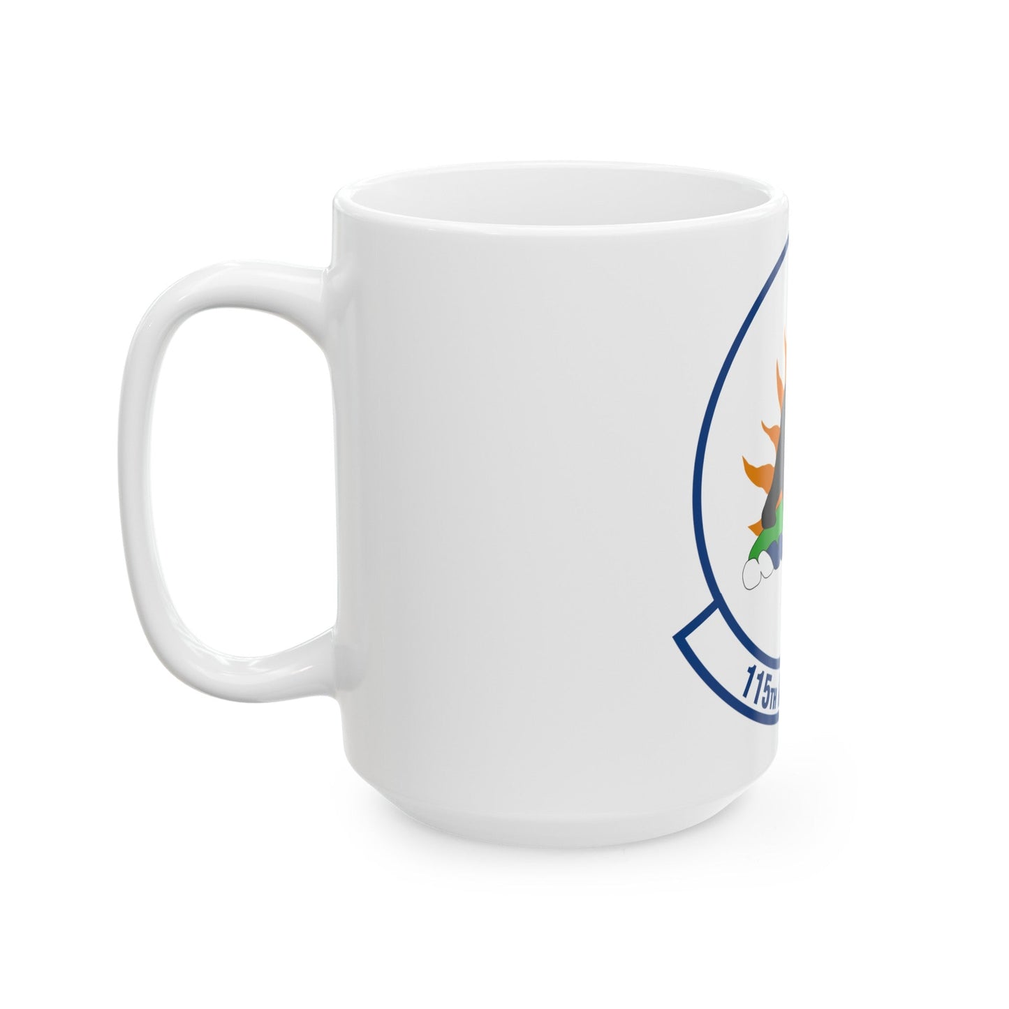 115 Airlift Squadron (U.S. Air Force) White Coffee Mug-The Sticker Space