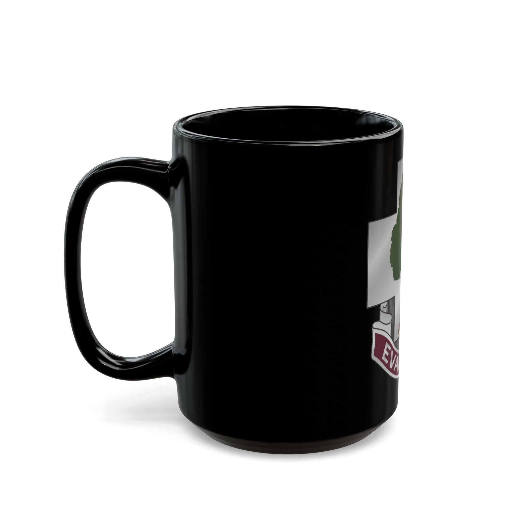 115 Field Hospital (U.S. Army) Black Coffee Mug-The Sticker Space