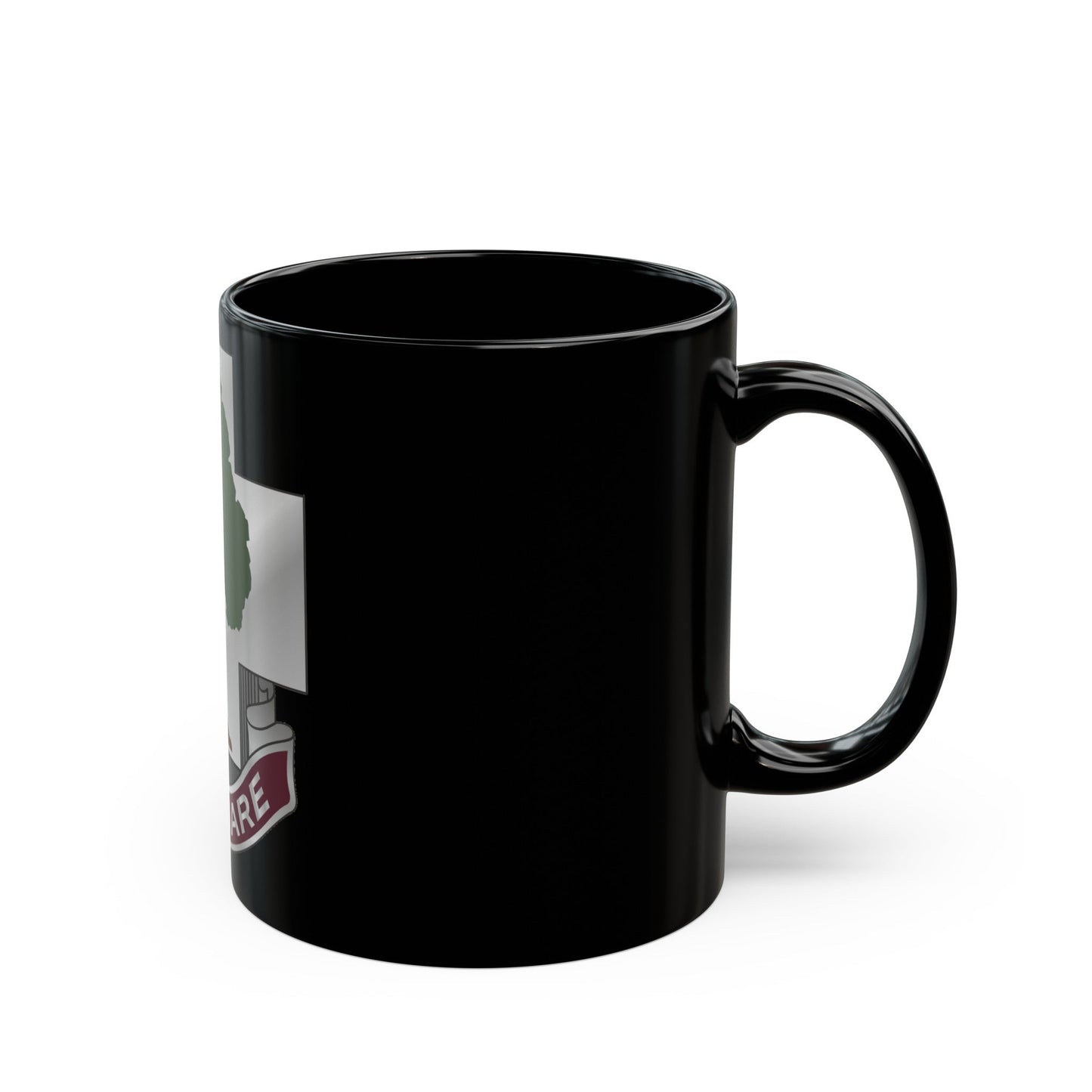 115 Field Hospital (U.S. Army) Black Coffee Mug-The Sticker Space