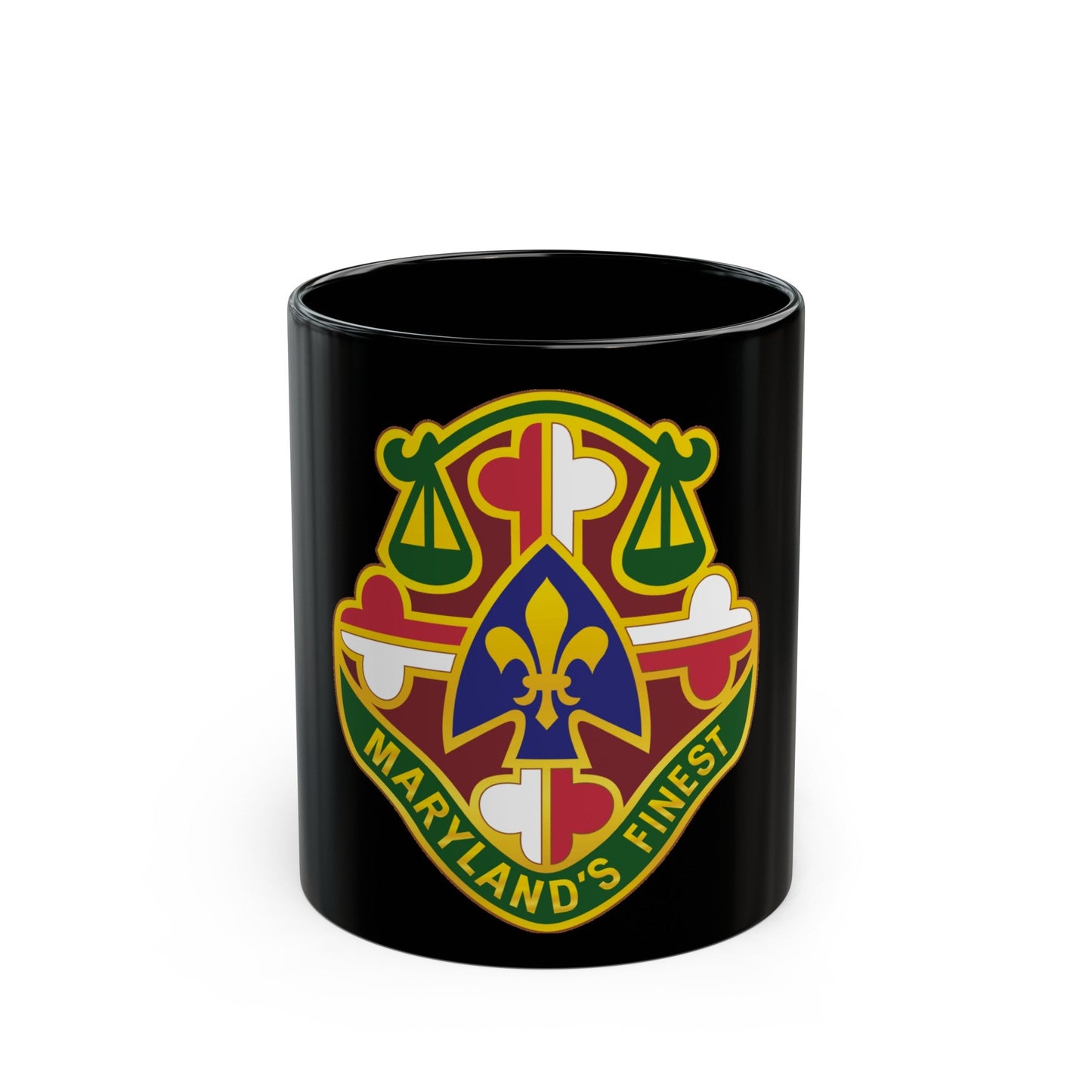 115 Military Police Battalion (U.S. Army) Black Coffee Mug-11oz-The Sticker Space