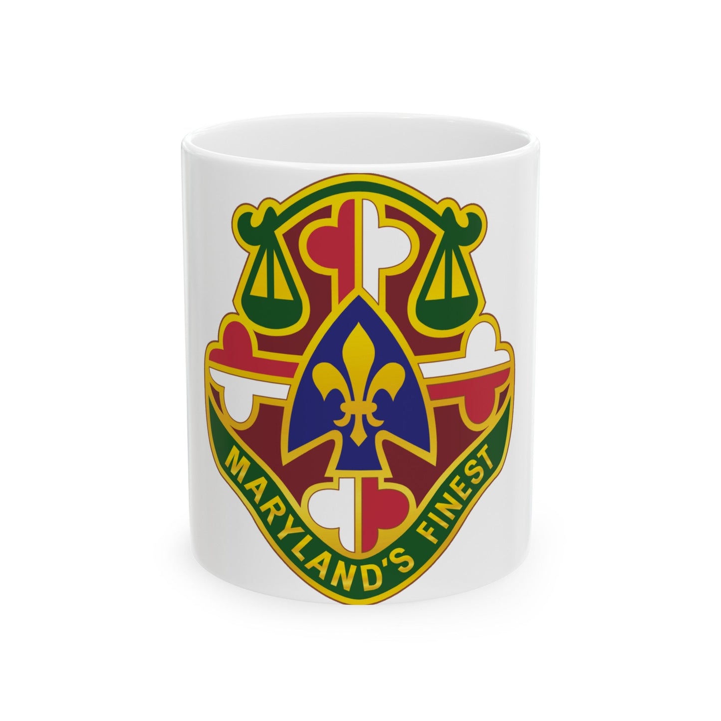 115 Military Police Battalion (U.S. Army) White Coffee Mug-11oz-The Sticker Space