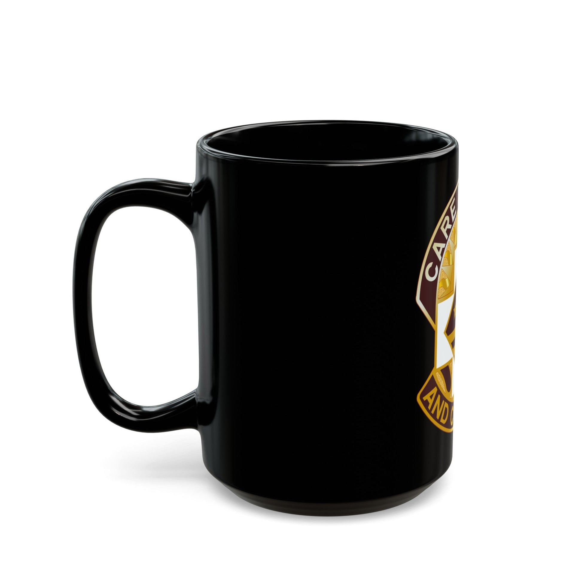 115 Surgical Hospital (U.S. Army) Black Coffee Mug-The Sticker Space