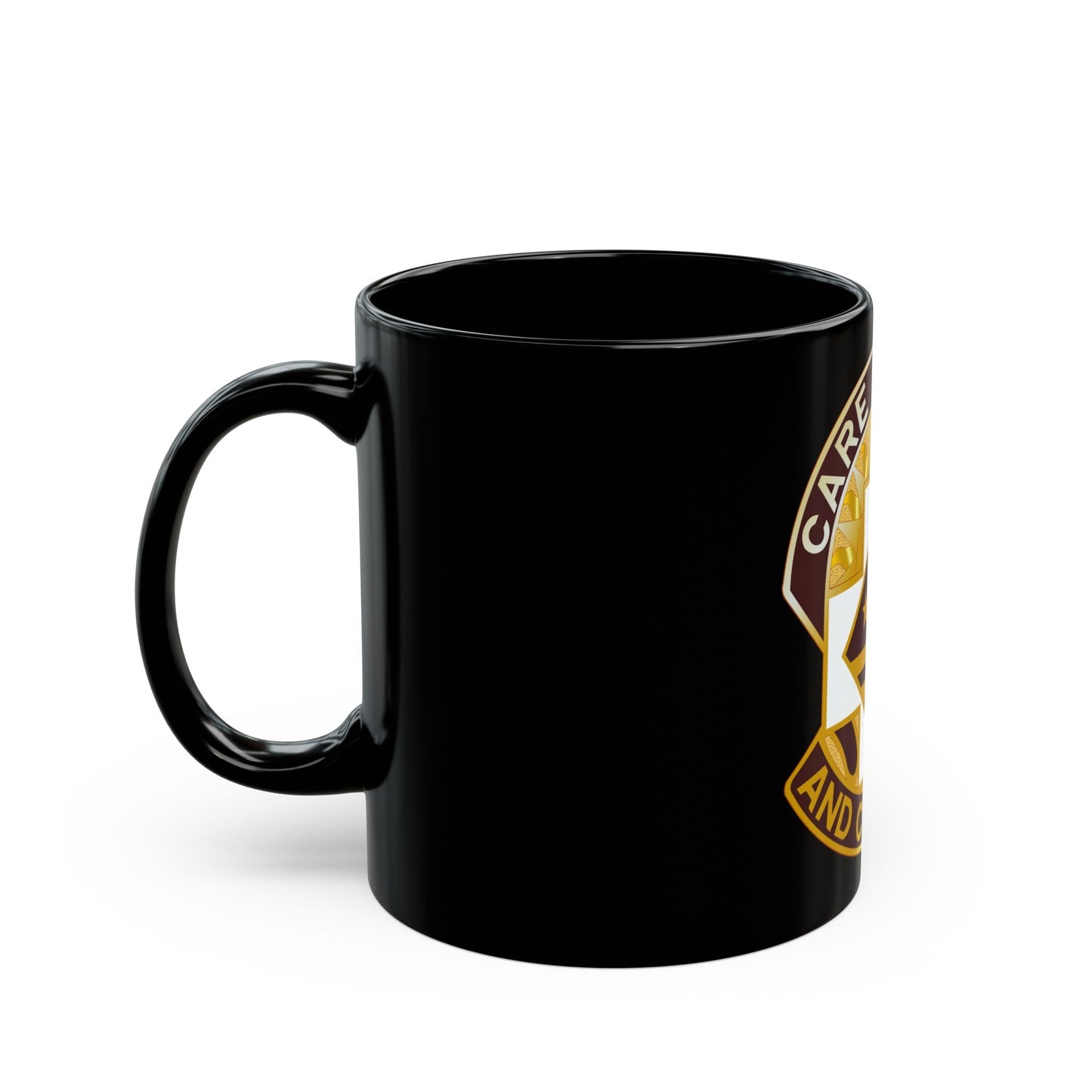 115 Surgical Hospital (U.S. Army) Black Coffee Mug-The Sticker Space