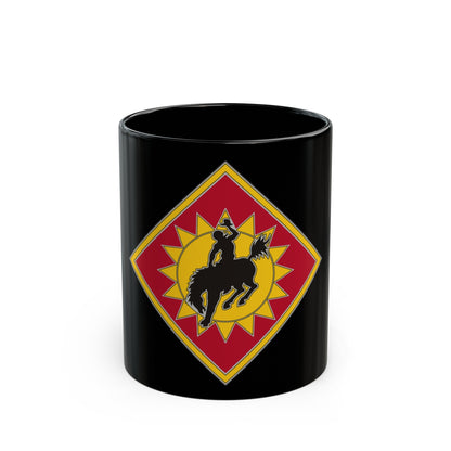 115th Field Artillery Brigade (U.S. Army) Black Coffee Mug-11oz-The Sticker Space
