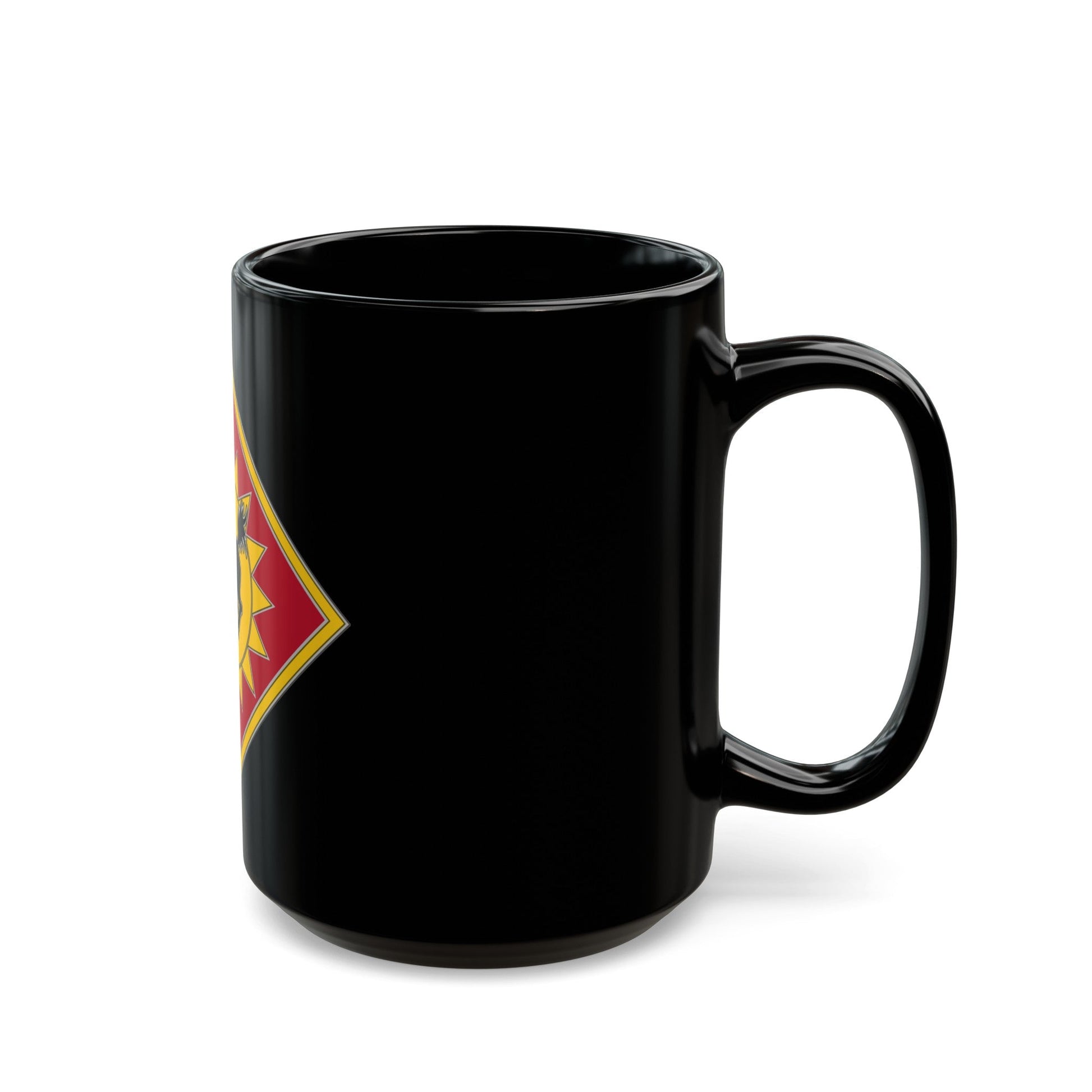 115th Field Artillery Brigade (U.S. Army) Black Coffee Mug-The Sticker Space
