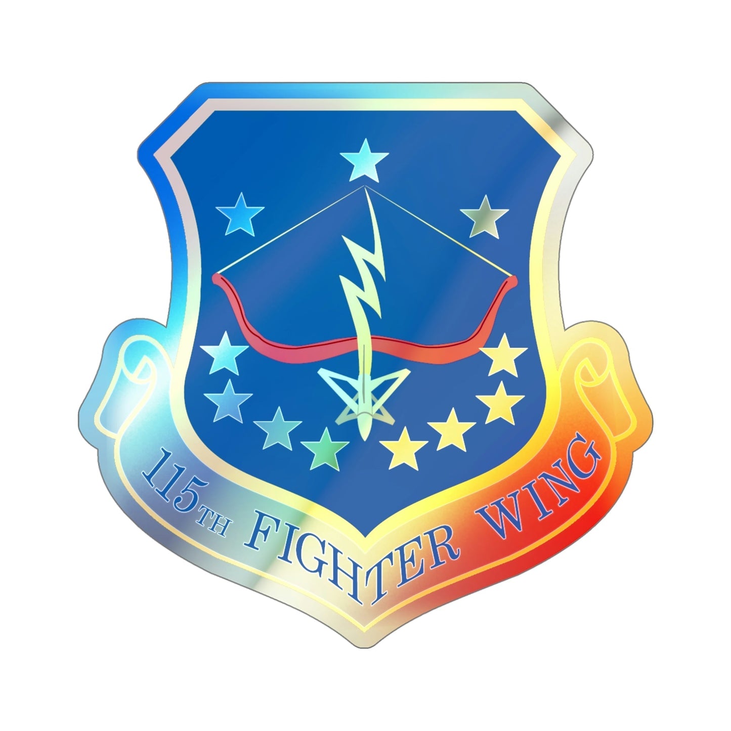 115th Fighter Wing (U.S. Air Force) Holographic STICKER Die-Cut Vinyl Decal-5 Inch-The Sticker Space