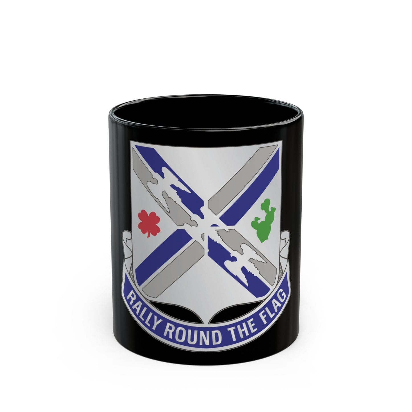 115th Infantry Regiment (U.S. Army) Black Coffee Mug-11oz-The Sticker Space