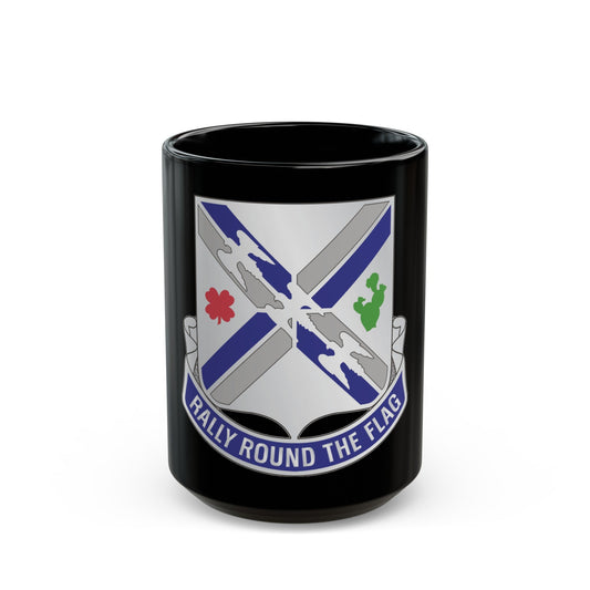 115th Infantry Regiment (U.S. Army) Black Coffee Mug-15oz-The Sticker Space