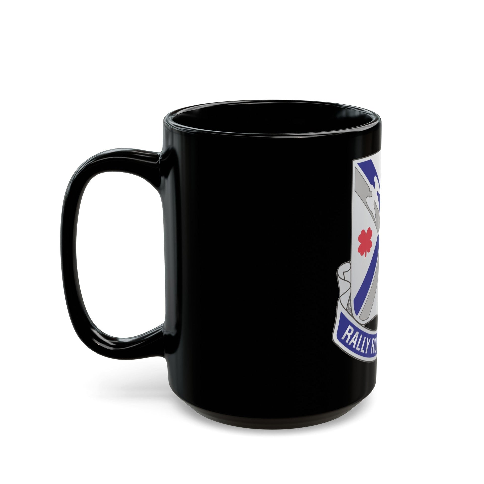 115th Infantry Regiment (U.S. Army) Black Coffee Mug-The Sticker Space
