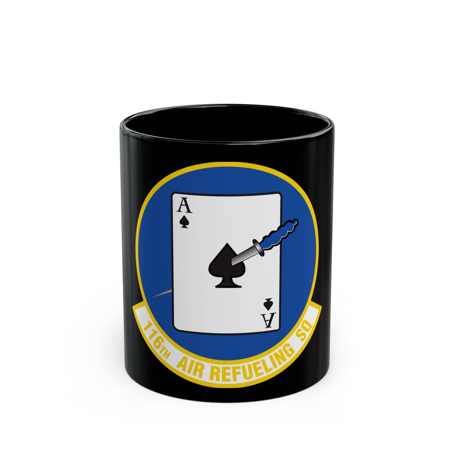 116 Air Refueling Squadron (U.S. Air Force) Black Coffee Mug-11oz-The Sticker Space