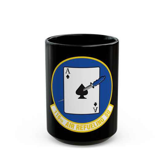 116 Air Refueling Squadron (U.S. Air Force) Black Coffee Mug-15oz-The Sticker Space