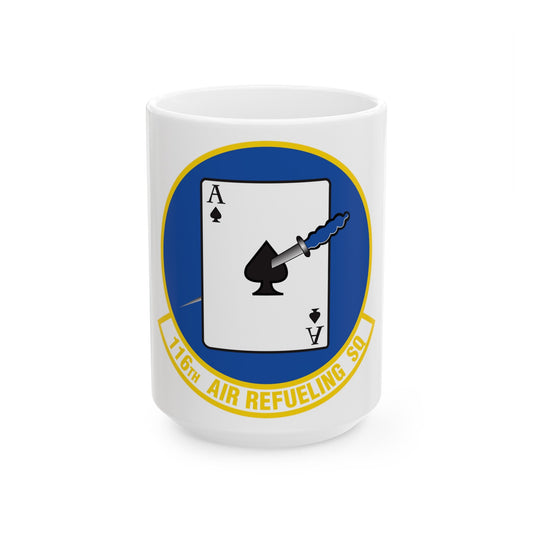 116 Air Refueling Squadron (U.S. Air Force) White Coffee Mug-15oz-The Sticker Space