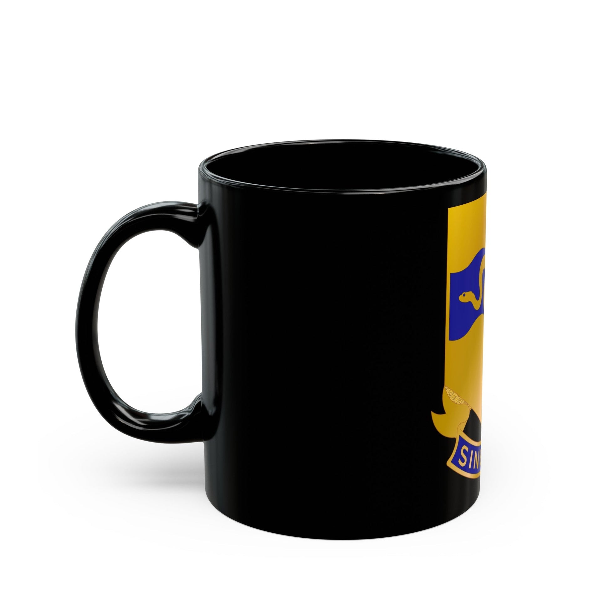 116 Cavalry Regiment (U.S. Army) Black Coffee Mug-The Sticker Space