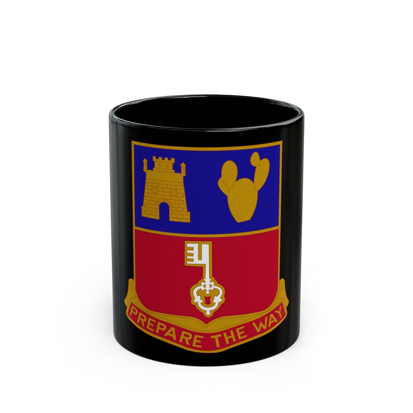 116 Engineer Battalion (U.S. Army) Black Coffee Mug-11oz-The Sticker Space