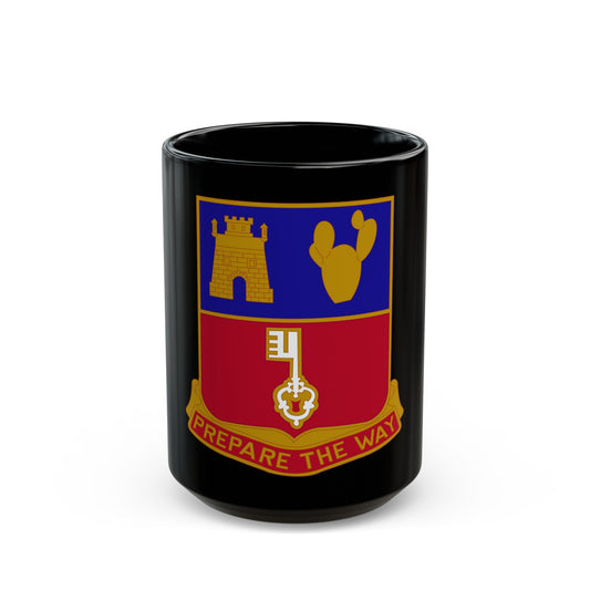 116 Engineer Battalion (U.S. Army) Black Coffee Mug-15oz-The Sticker Space
