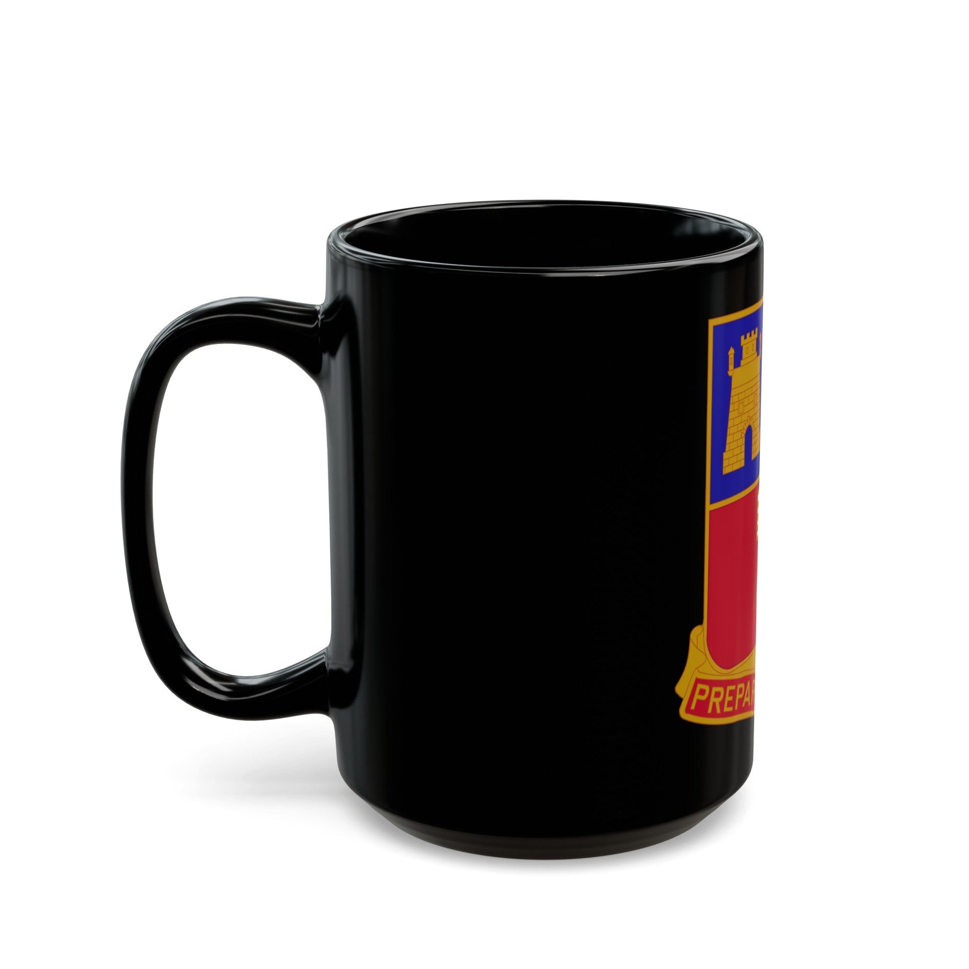 116 Engineer Battalion (U.S. Army) Black Coffee Mug-The Sticker Space