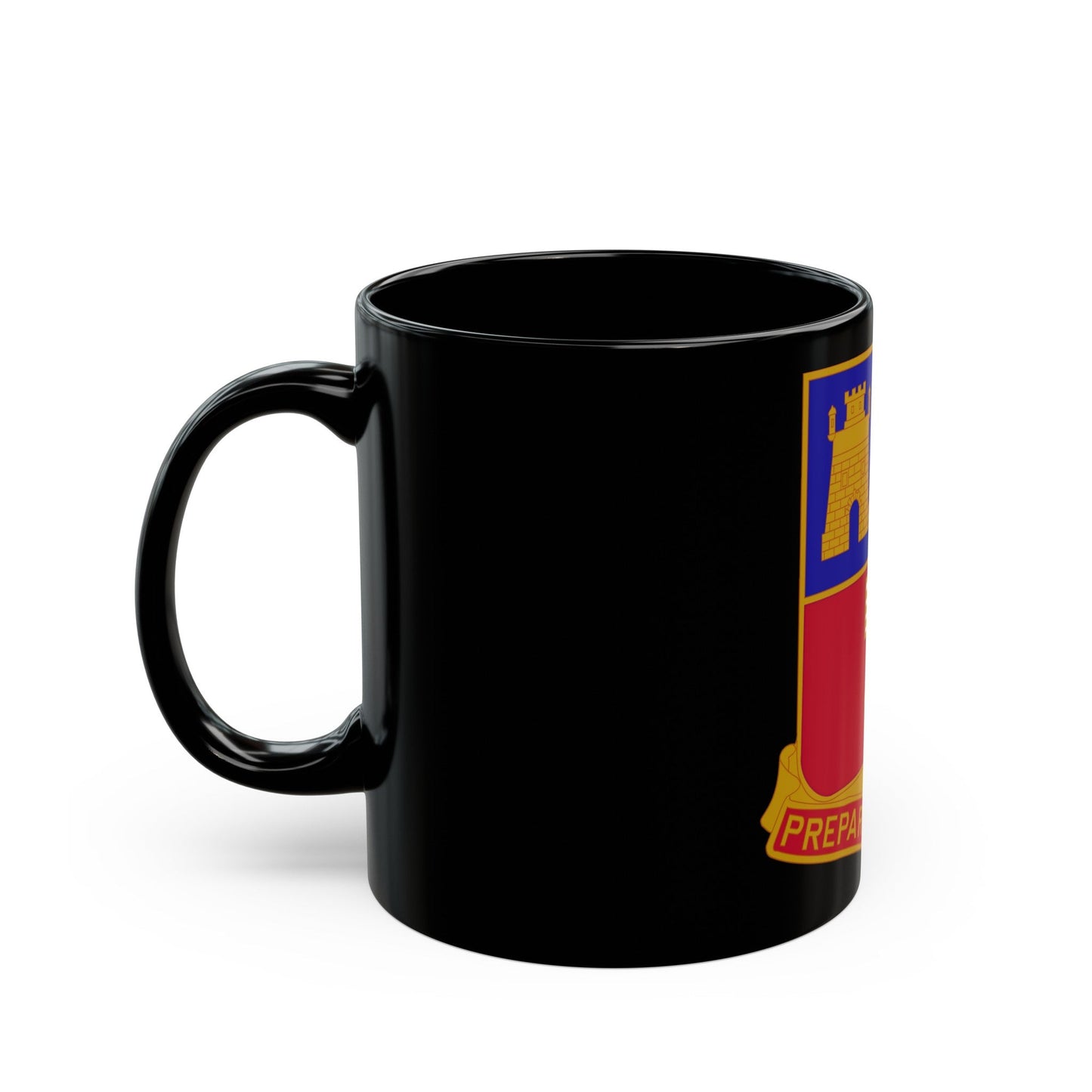 116 Engineer Battalion (U.S. Army) Black Coffee Mug-The Sticker Space