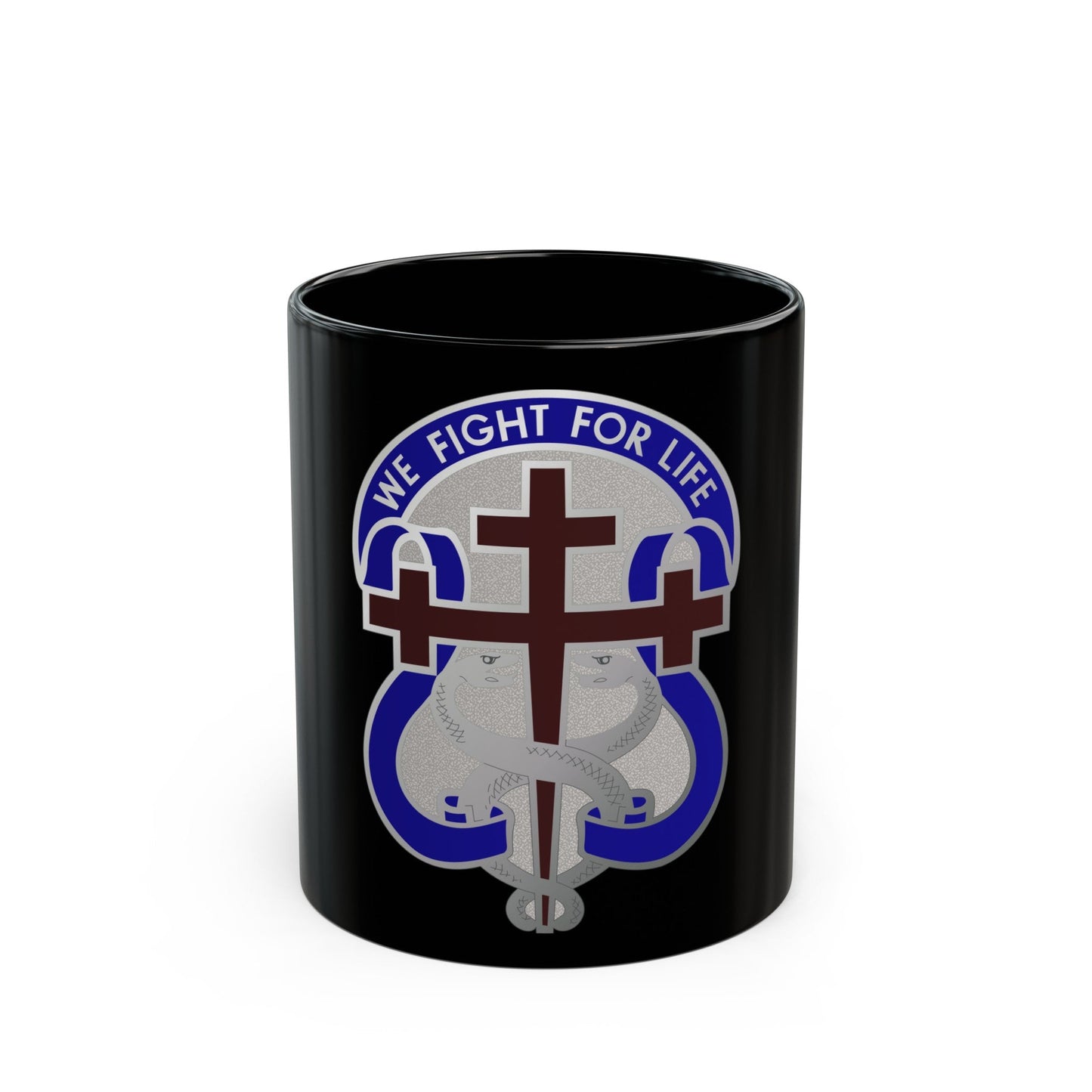 116 Surgical Hospital (U.S. Army) Black Coffee Mug-11oz-The Sticker Space