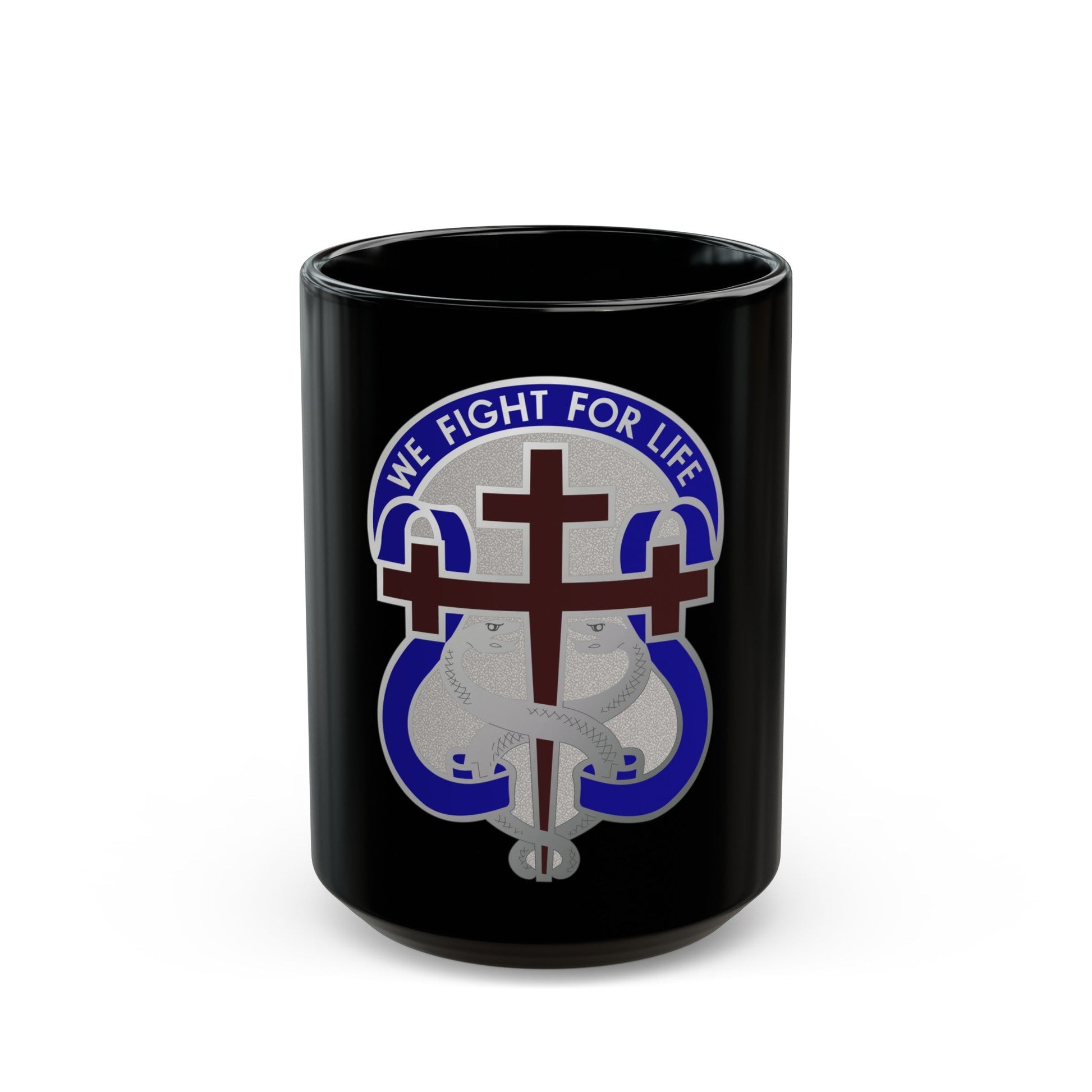 116 Surgical Hospital (U.S. Army) Black Coffee Mug-15oz-The Sticker Space