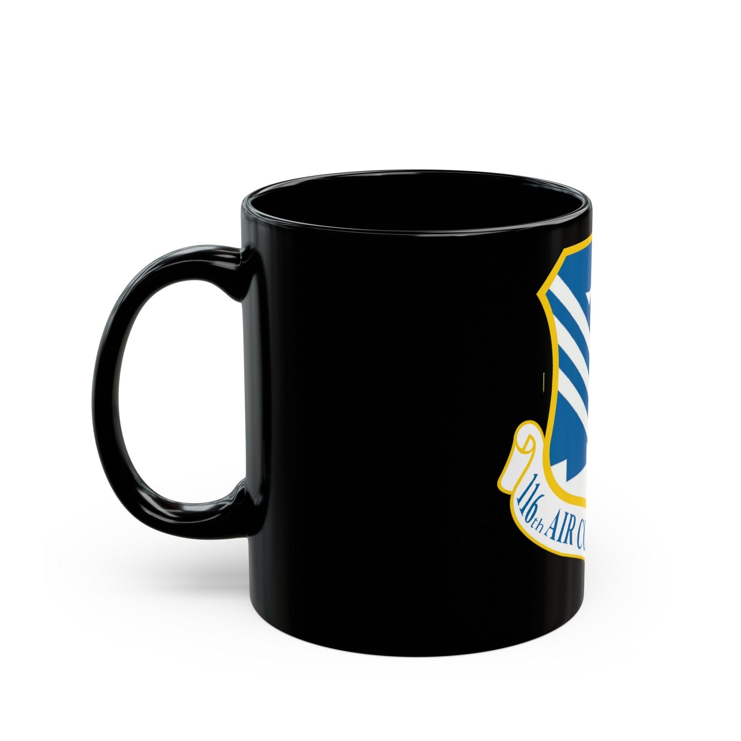 116th Air Control Wing (U.S. Air Force) Black Coffee Mug-The Sticker Space