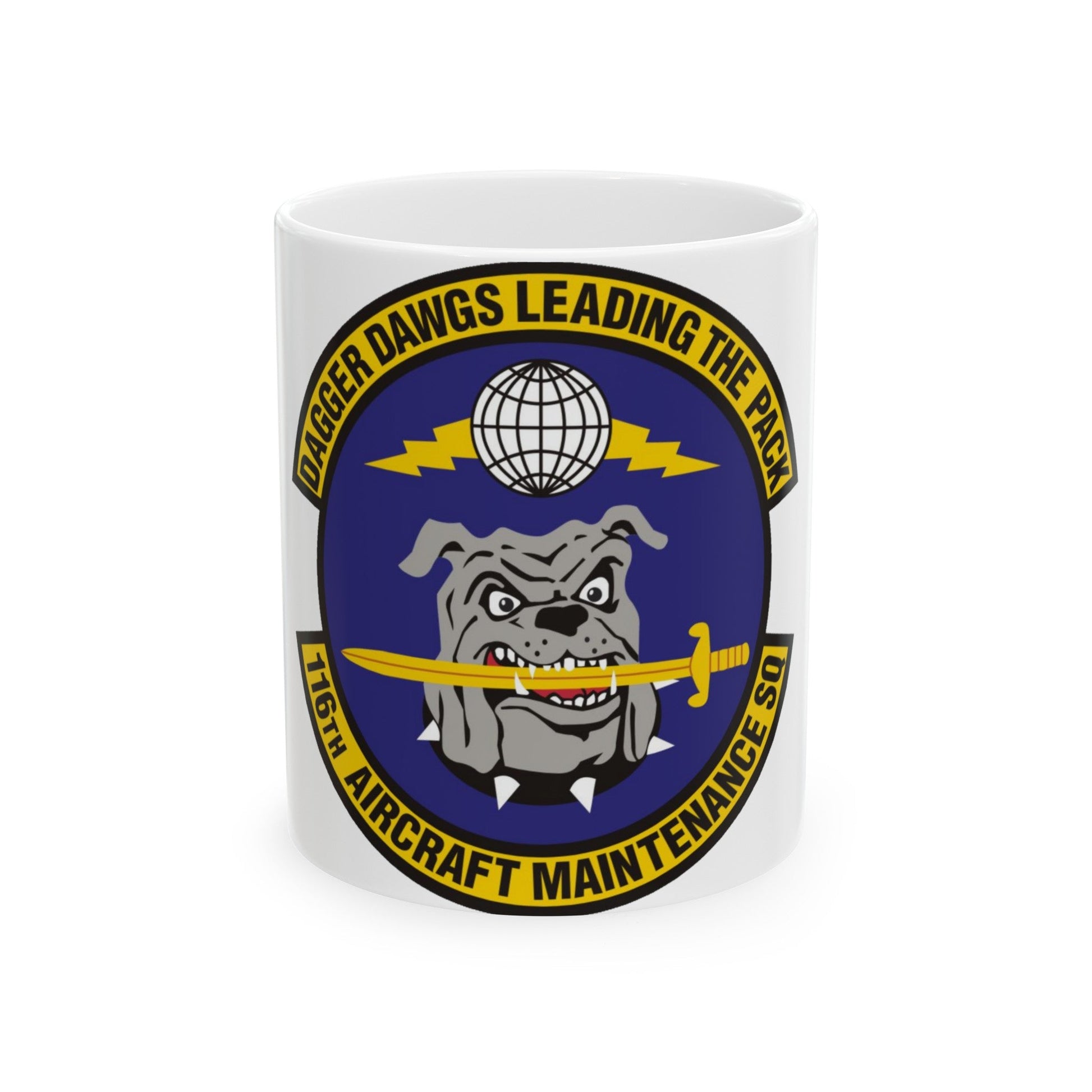 116th Aircraft Maintenance Squadron (U.S. Air Force) White Coffee Mug-11oz-The Sticker Space
