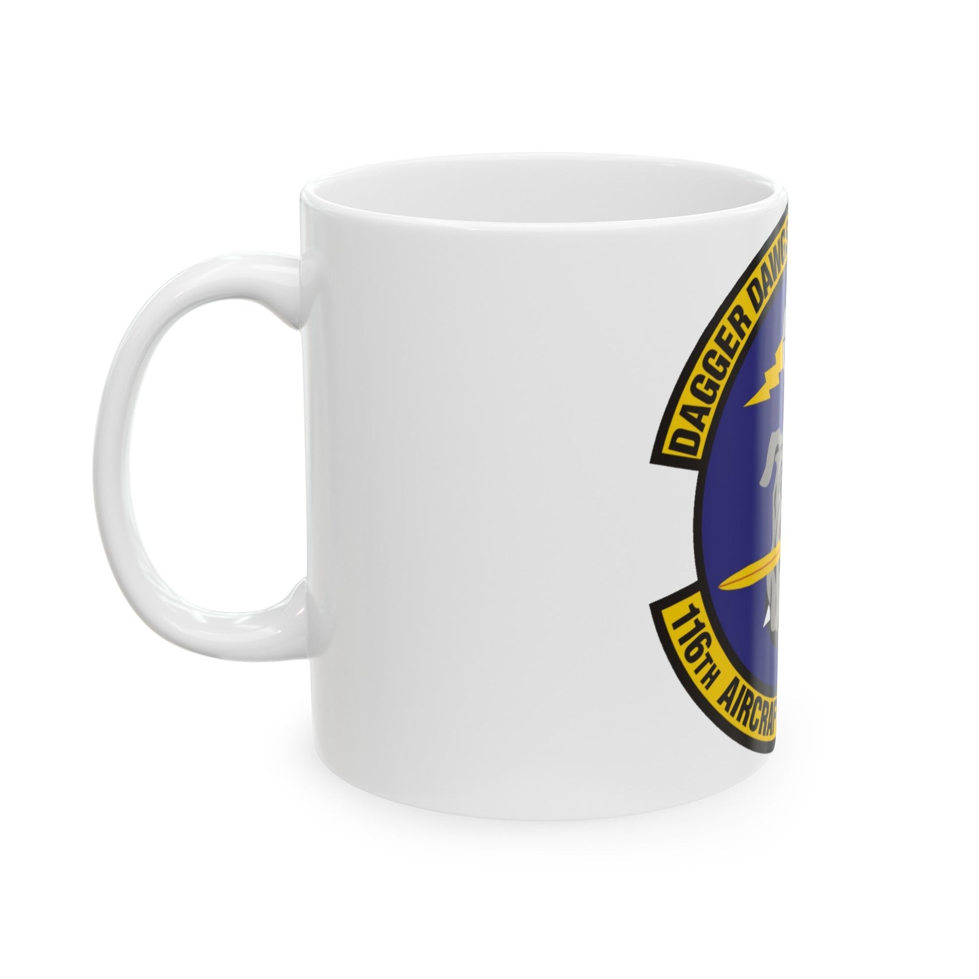 116th Aircraft Maintenance Squadron (U.S. Air Force) White Coffee Mug-The Sticker Space