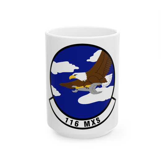 116th Maintenance Squadron (U.S. Air Force) White Coffee Mug-15oz-The Sticker Space