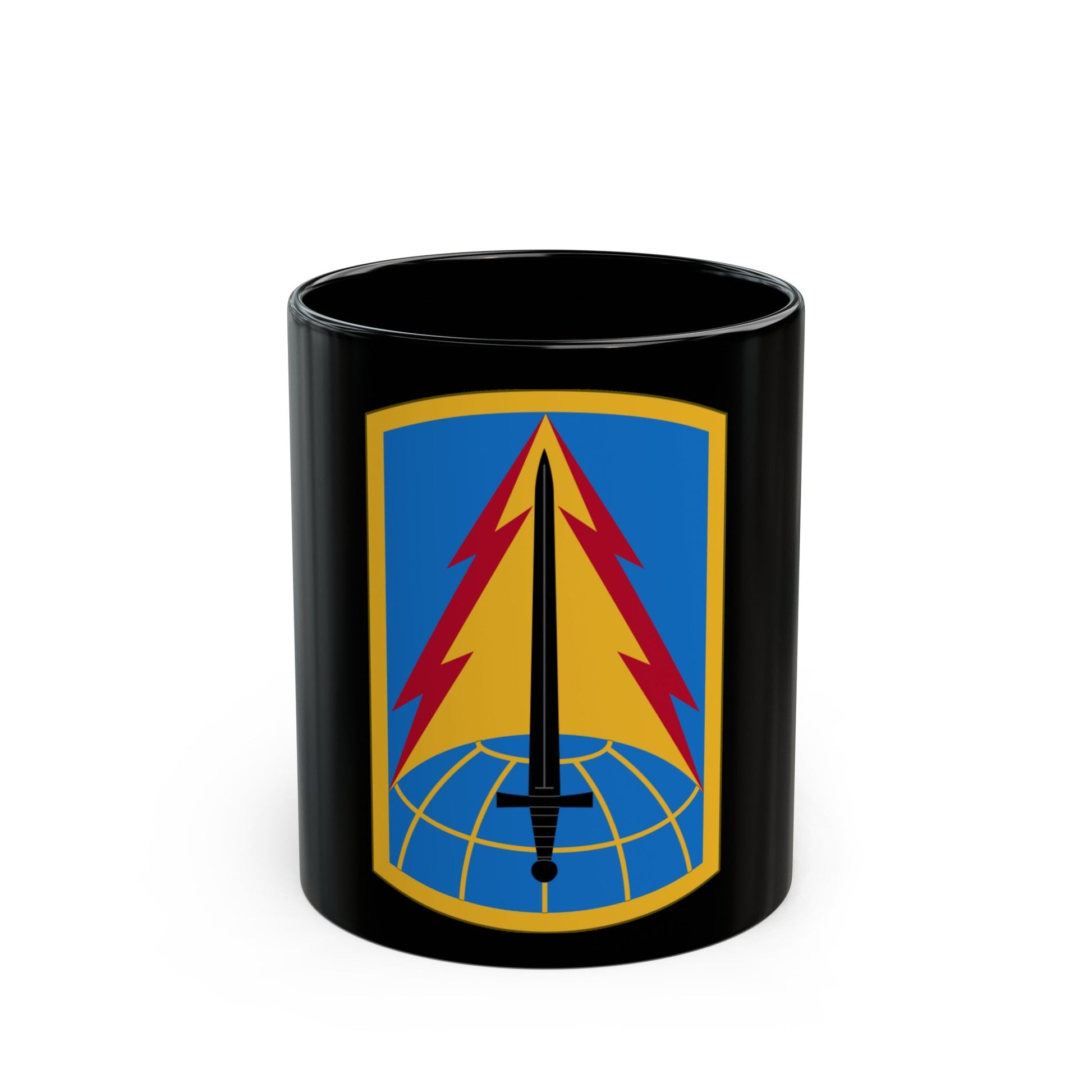 116th Military Intelligence Brigade (U.S. Army) Black Coffee Mug-11oz-The Sticker Space