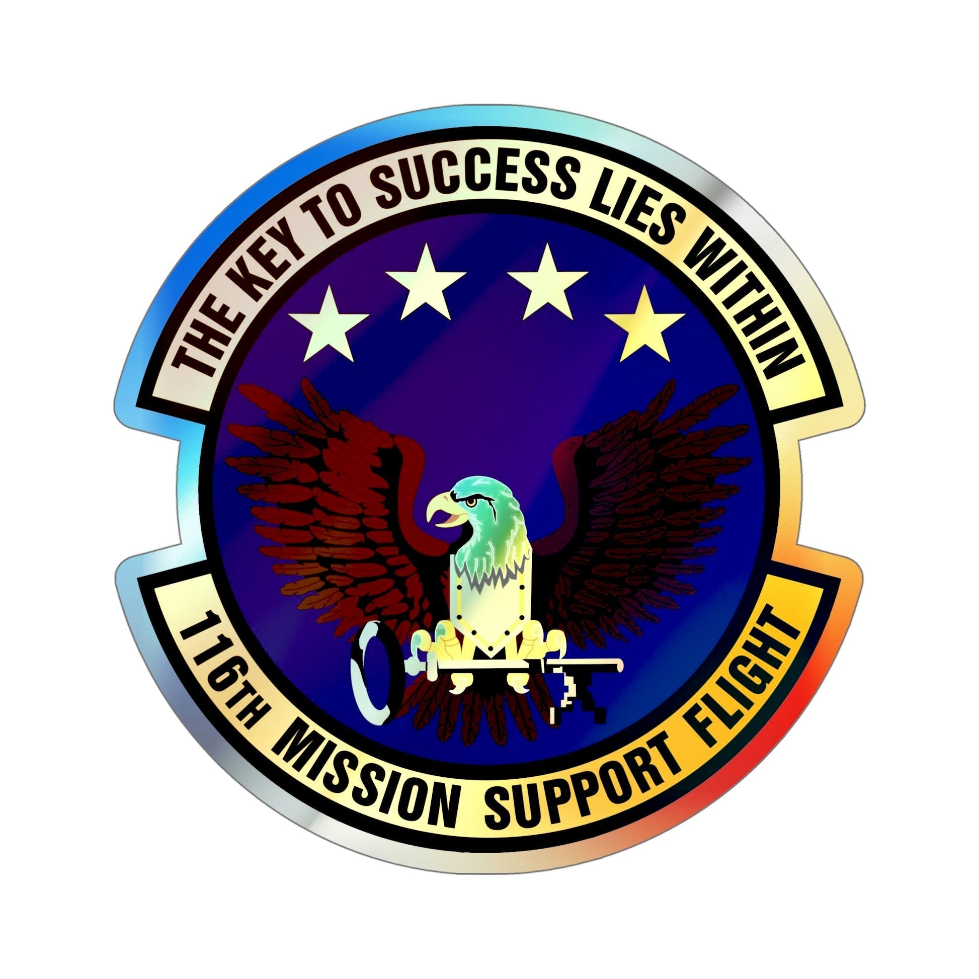 116th Mission Support Flight (U.S. Air Force) Holographic STICKER Die-Cut Vinyl Decal-6 Inch-The Sticker Space