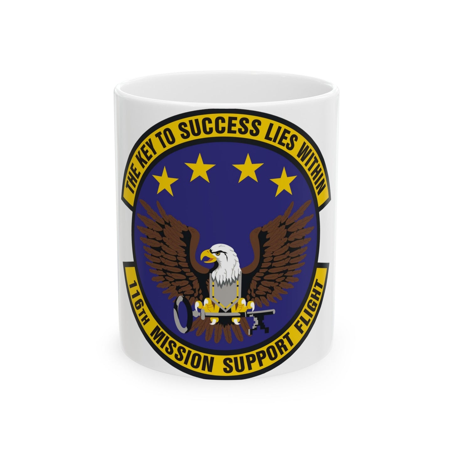 116th Mission Support Flight (U.S. Air Force) White Coffee Mug-11oz-The Sticker Space