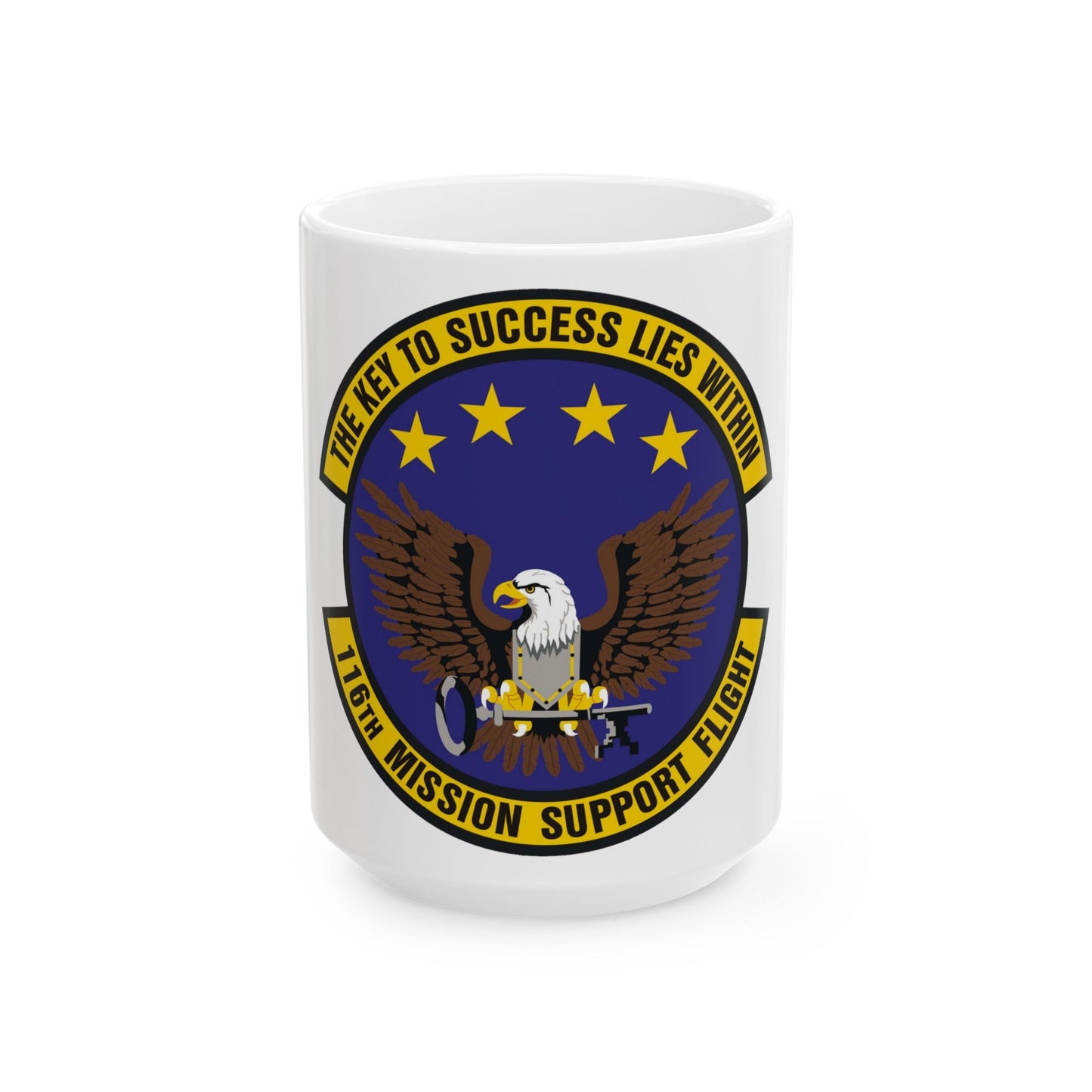 116th Mission Support Flight (U.S. Air Force) White Coffee Mug-15oz-The Sticker Space