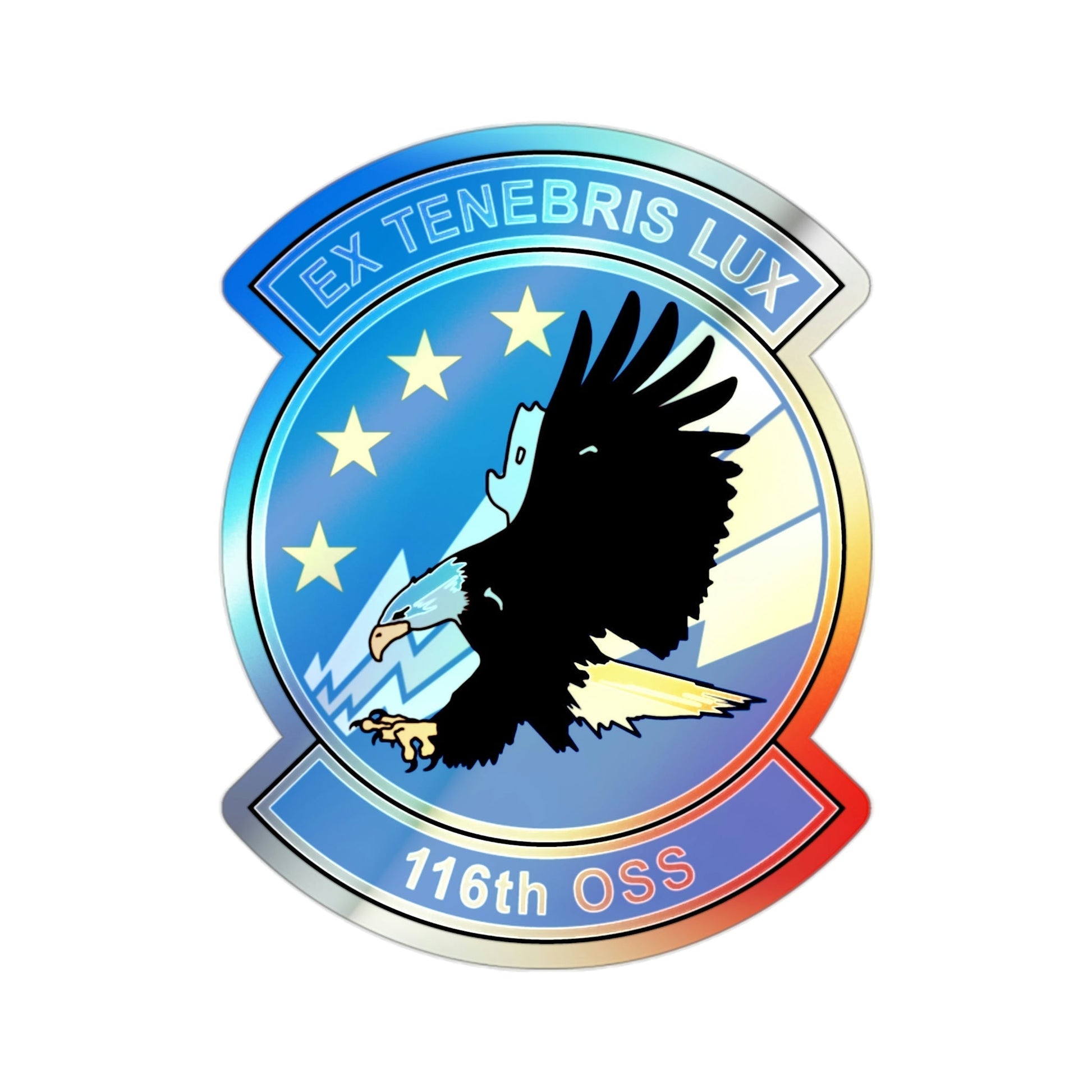 116th OSS (U.S. Air Force) Holographic STICKER Die-Cut Vinyl Decal-2 Inch-The Sticker Space