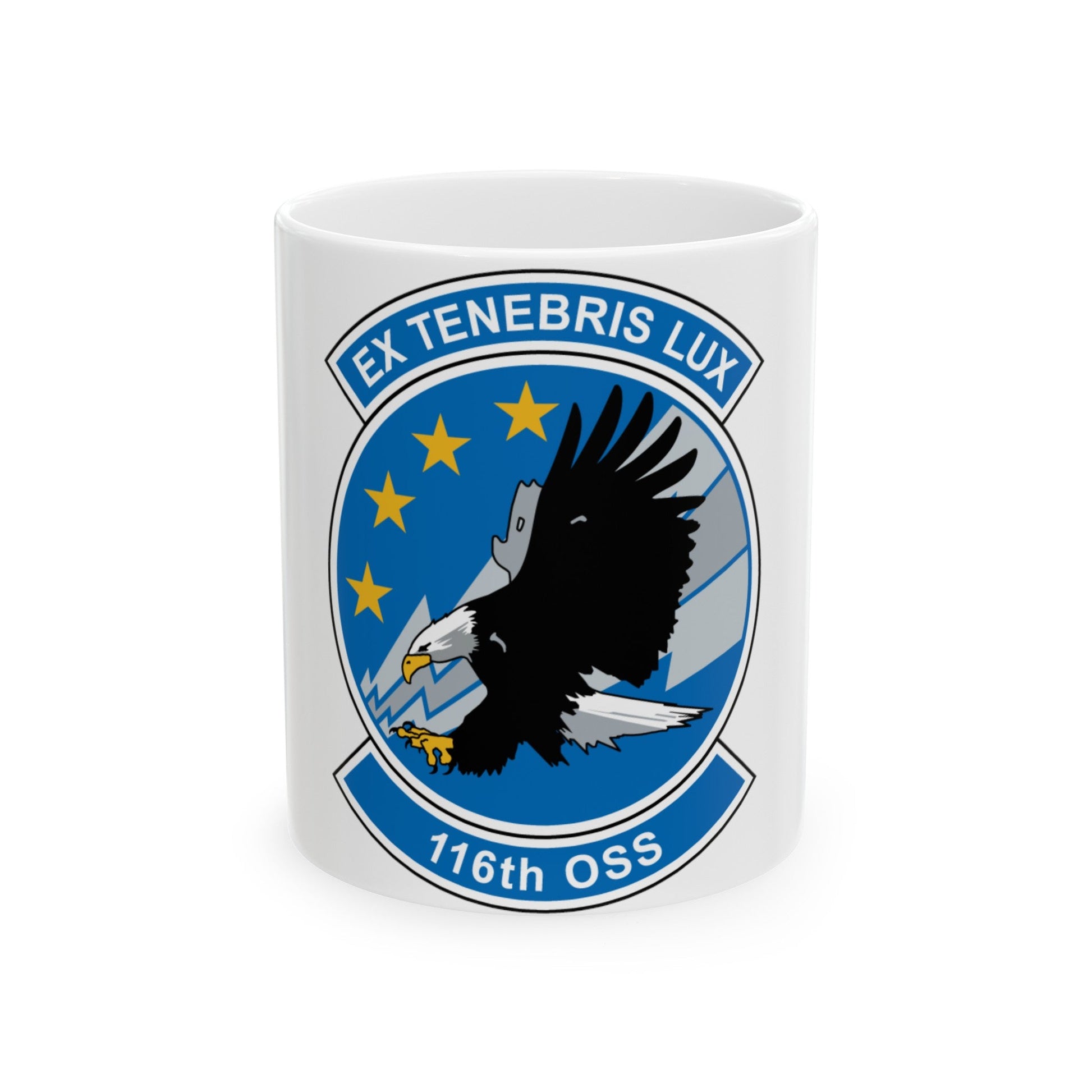 116th OSS (U.S. Air Force) White Coffee Mug-11oz-The Sticker Space