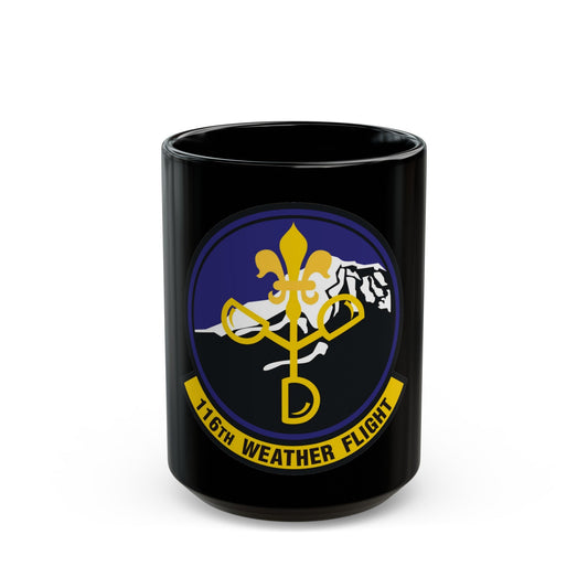 116th Weather Flight (U.S. Air Force) Black Coffee Mug-15oz-The Sticker Space
