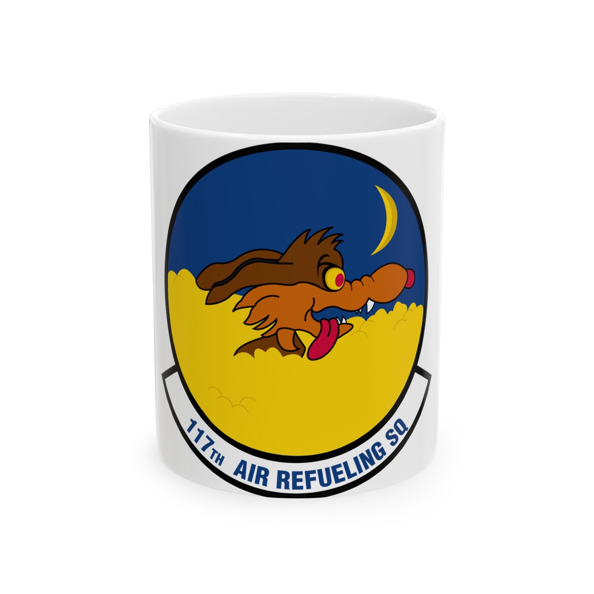 117 Air Refueling Squadron (U.S. Air Force) White Coffee Mug-11oz-The Sticker Space