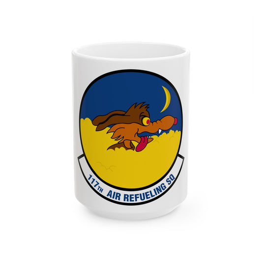 117 Air Refueling Squadron (U.S. Air Force) White Coffee Mug