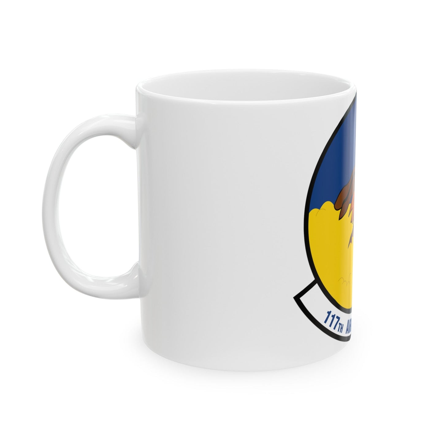117 Air Refueling Squadron (U.S. Air Force) White Coffee Mug-The Sticker Space