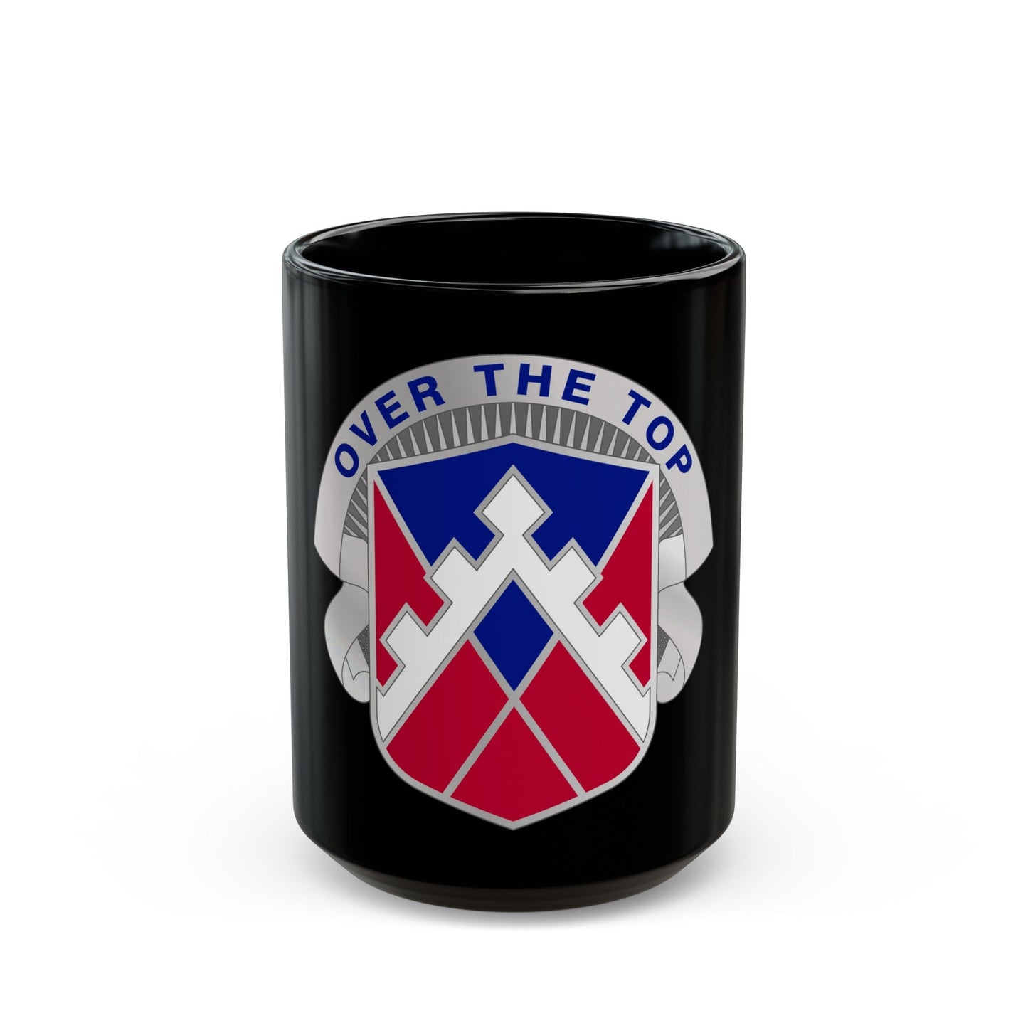 117 Engineer Brigade 2 (U.S. Army) Black Coffee Mug-15oz-The Sticker Space