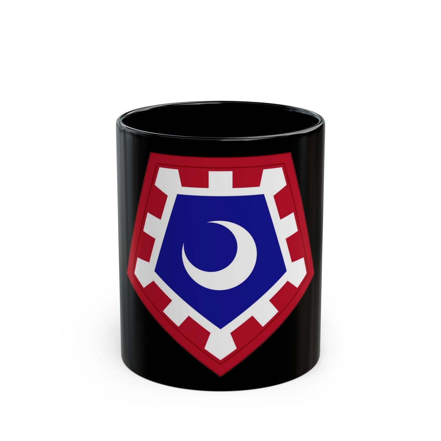 117 Engineer Brigade (U.S. Army) Black Coffee Mug-11oz-The Sticker Space