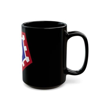 117 Engineer Brigade (U.S. Army) Black Coffee Mug-The Sticker Space